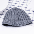 sombrero de cubo de punto gris de alta calidad